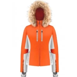 Veste De Ski Poivre Blanc ACTIVE STRETCH Multico Puffin Orange