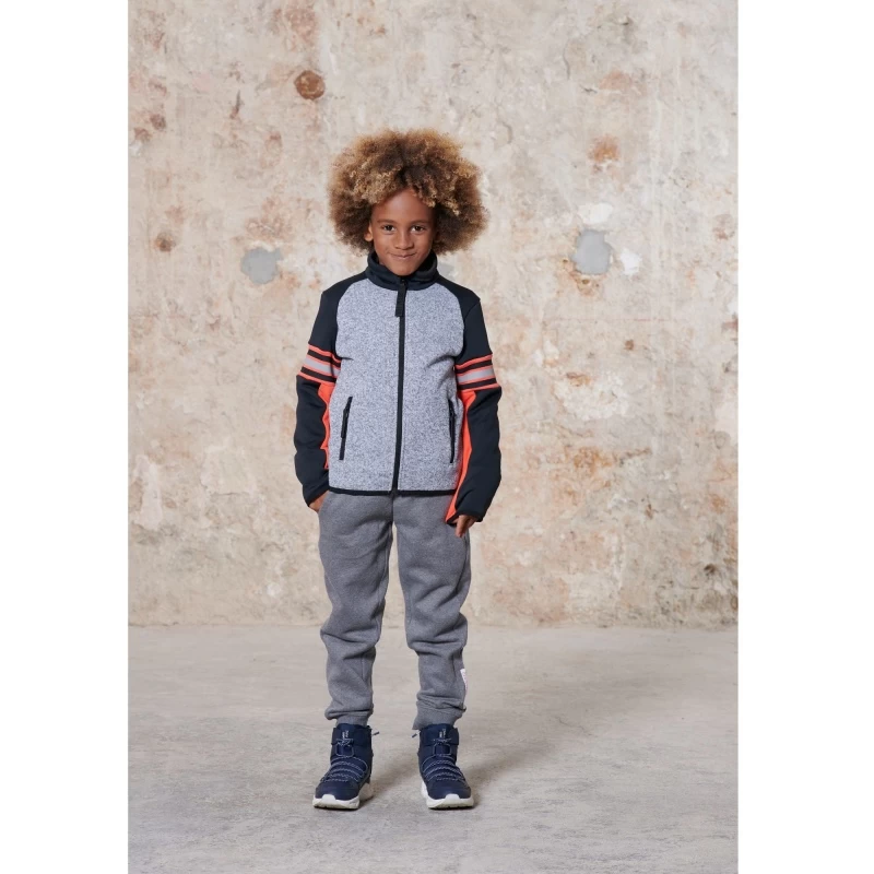 Veste Polaire Graphique Poivre Blanc Grey Melange/Black â Image 3